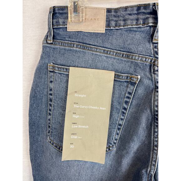 NWT Everlane Jeans Curvy Cheeky Straight Denim Organic Cotton Sustainable Fall - Picture 5 of 7